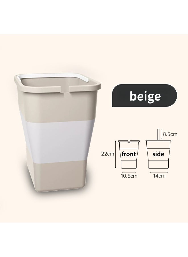 علبة قمامة السيارات للأصدقاء والعائلة ، مع كيس قمامة تخزين مدمج وتصميم مقاوم للتسرب ، مناسب للسيارات والمنازل والمكاتب والمطبخ وغرف النوم ، ويأتي مع 5 لفات من أكياس القمامة كهدية - Image 5