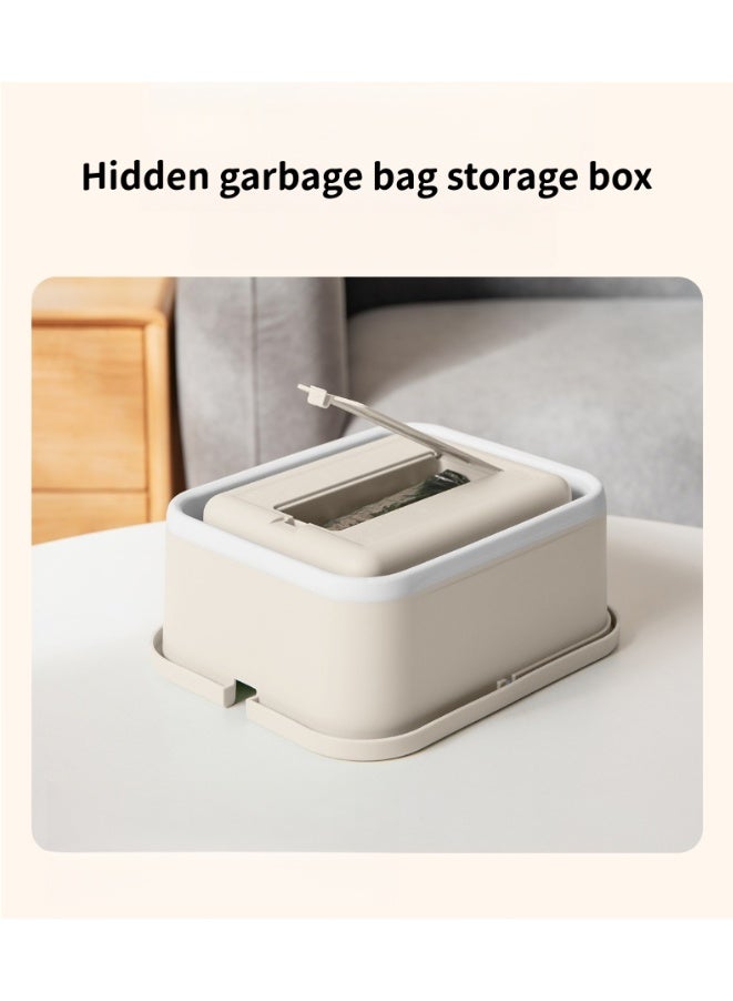 علبة قمامة السيارات للأصدقاء والعائلة ، مع كيس قمامة تخزين مدمج وتصميم مقاوم للتسرب ، مناسب للسيارات والمنازل والمكاتب والمطبخ وغرف النوم ، ويأتي مع 5 لفات من أكياس القمامة كهدية - Image 3