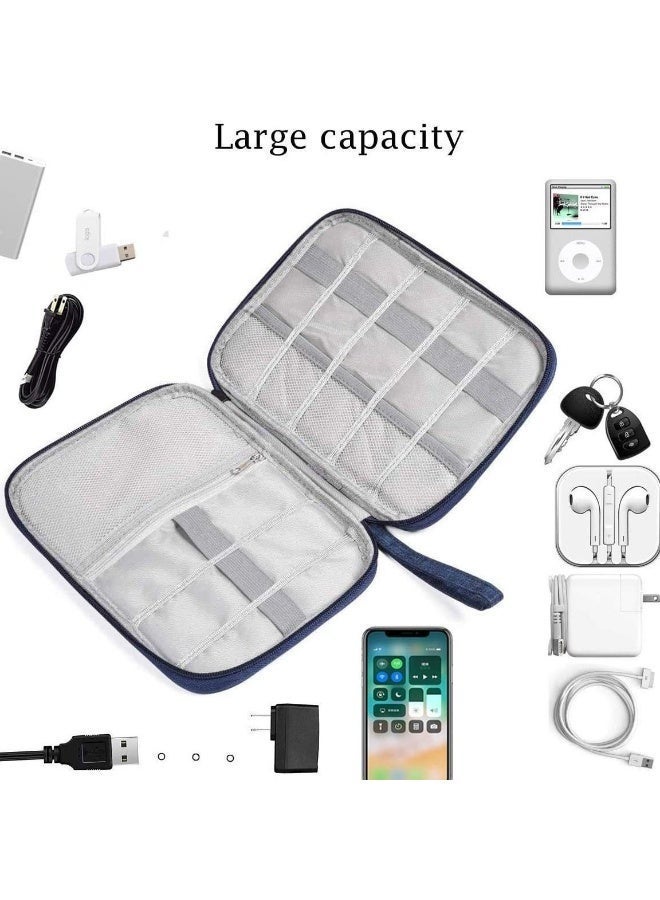 حقيبة تنظيم أدوات السفر | حقيبة متينة ومقاومة للماء للأسلاك والشواحن والأجهزة الإلكترونية الأساسية | حل محمول لإدارة الكابلات - Image 4