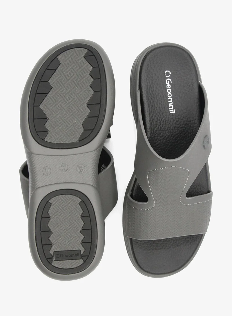 Geoomnii Grey Arabic Sandals for Men – Traditional & Comfortable Slip-On Footwear for Men | Best Price UAE