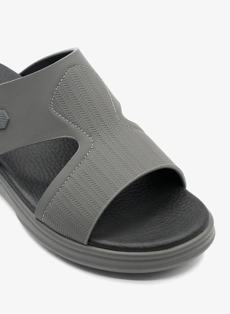 Geoomnii Grey Arabic Sandals for Men – Traditional & Comfortable Slip-On Footwear for Men | Best Price UAE