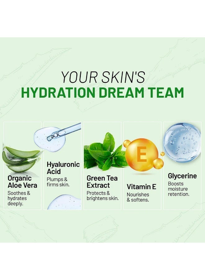 Refresh Botanicals Ultra Soothing Hydrating Gel - Organic Aloe Gel for Face & Body | Certified Organic Aloe Juice, Hyaluronic Acid & Vitamin E | For Dry, Irritated, Sensitive Skin | Made in Canada - Image 4