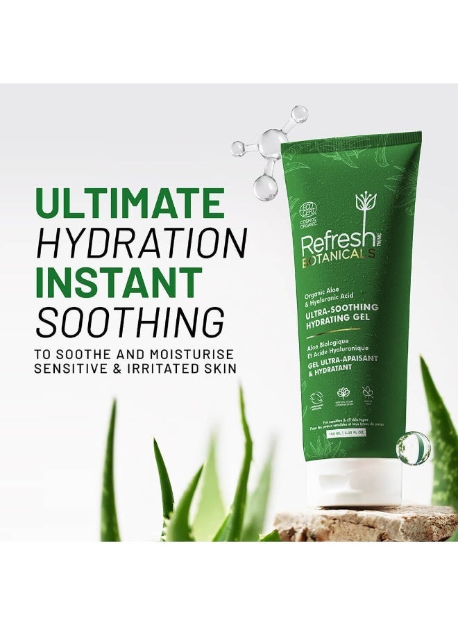 Refresh Botanicals Ultra Soothing Hydrating Gel - Organic Aloe Gel for Face & Body | Certified Organic Aloe Juice, Hyaluronic Acid & Vitamin E | For Dry, Irritated, Sensitive Skin | Made in Canada - Image 2