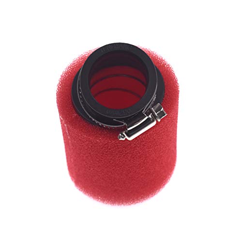 COEFEPIY 32mm Red Bent Air Filter Bent Foam Cleaner For 50cc 70cc 90cc 110cc 125cc Motorcycle ATV Quad Scooter Go Kart Moped Pit Dirt Racing Super Pocket Bike for Yamaha Suzuki - Image 2
