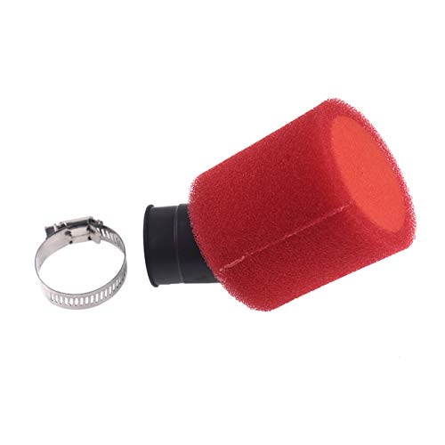 COEFEPIY 32mm Red Bent Air Filter Bent Foam Cleaner For 50cc 70cc 90cc 110cc 125cc Motorcycle ATV Quad Scooter Go Kart Moped Pit Dirt Racing Super Pocket Bike for Yamaha Suzuki - Image 4