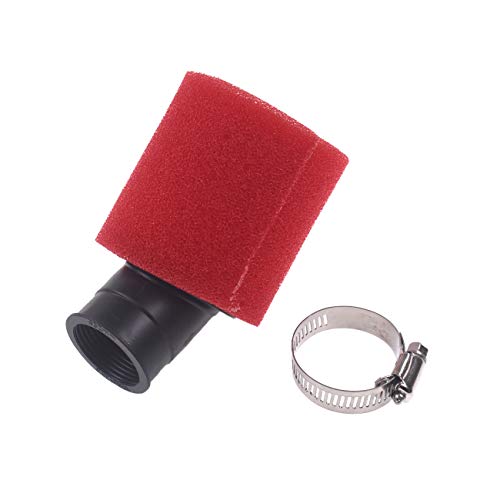 COEFEPIY 32mm Red Bent Air Filter Bent Foam Cleaner For 50cc 70cc 90cc 110cc 125cc Motorcycle ATV Quad Scooter Go Kart Moped Pit Dirt Racing Super Pocket Bike for Yamaha Suzuki - Image 3