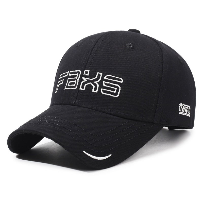 Letter Cap Unisex Outdoor Sports Distressed Sunshade Baseball Hat - Image 1
