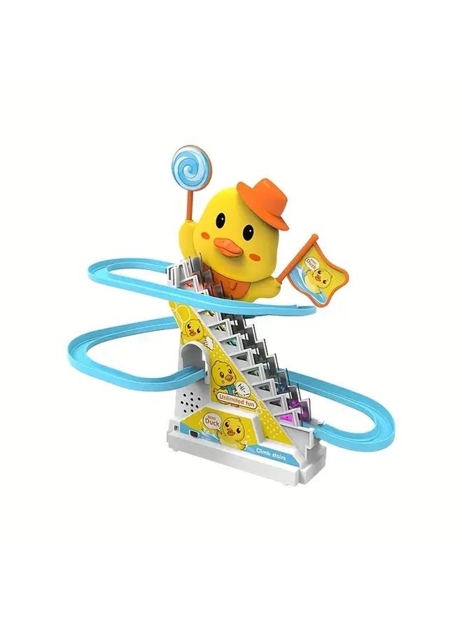 3 Ducks Climbing Stairs Track Toy Educational Visual Tracking Skills Fun Loop Motion - Image 3