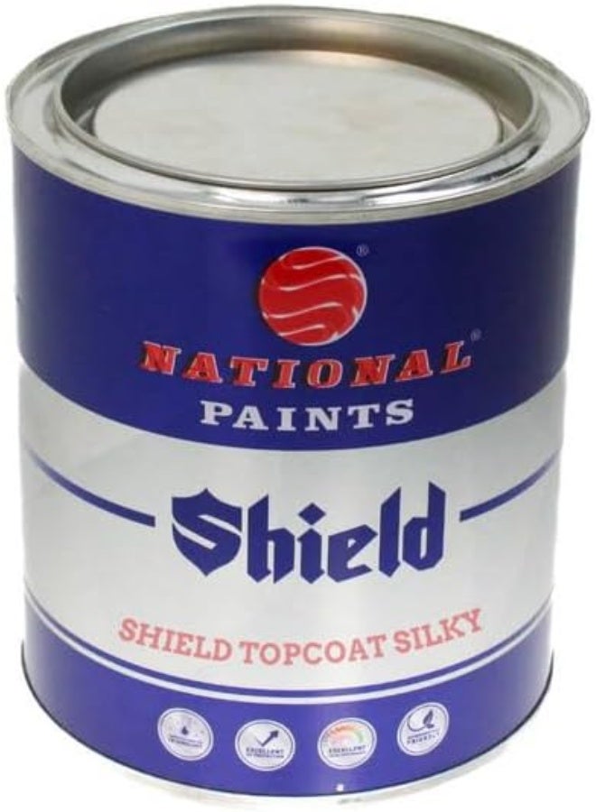 NATIONAL PAINTS Shield Topcoat Silky 1 Liter Off White 801