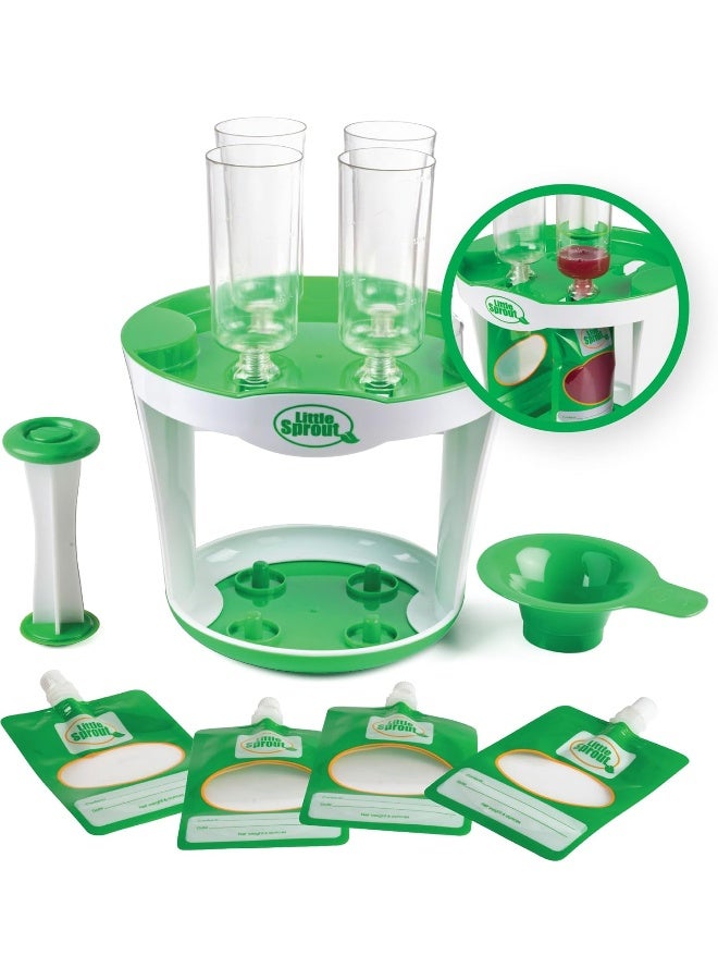 Sprout Cups محطة تعبئة طعام الأطفال أكواب سبراوت - تصنع 4 أكياس طعام للأطفال في وقت واحد - Image 1