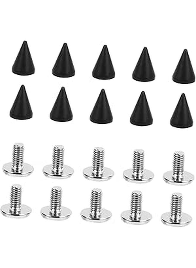 20 Pieces Cone Shaped Metal Rivets for Leather Crafts Bags Clothing Shoes Hats - Image 1