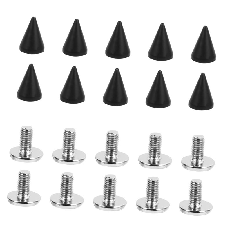 20 Pieces Cone Shaped Metal Rivets for Leather Crafts Bags Clothing Shoes Hats - Image 2