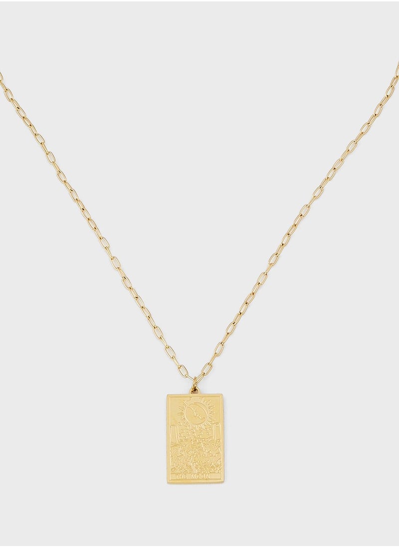 Lady Mauve - AKITO MOON PENDANT NECKLACE - Image 1