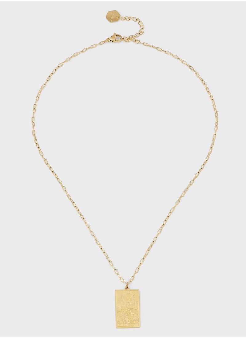 Lady Mauve - AKITO MOON PENDANT NECKLACE - Image 1