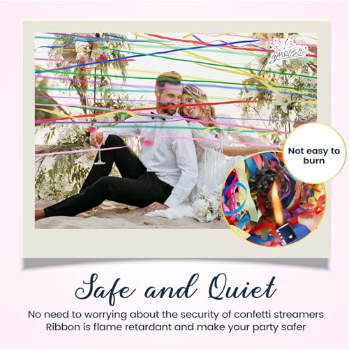 GAILROSO 24pack No Mess Confetti Poppers Graduation,Party Poppers,Hand Throw Streamer Poppers.Magic Paper Cracker for Easter Celebration Birthday,Propose, Engagement,Wedding Send Off Party Favors - Image 3