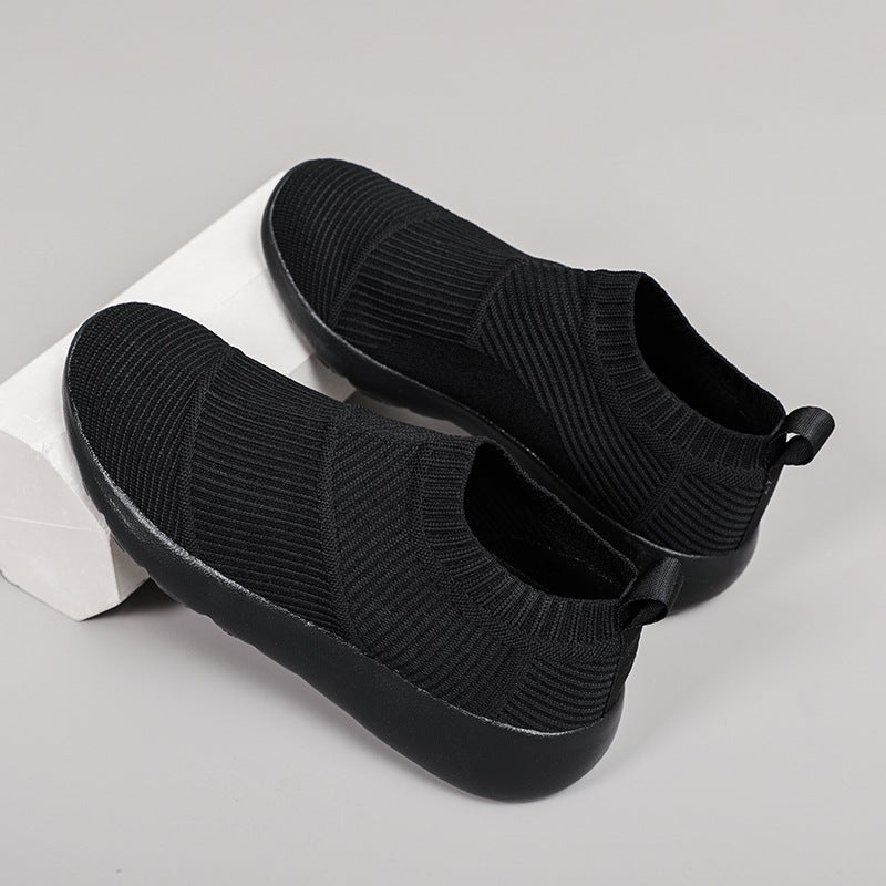 Light Walking Shoes Light Large Size Casual Socks Shoes For Men And Women Warm Lazy Sneakers Fly-Woven Sports Mesh Shoes - Image 1