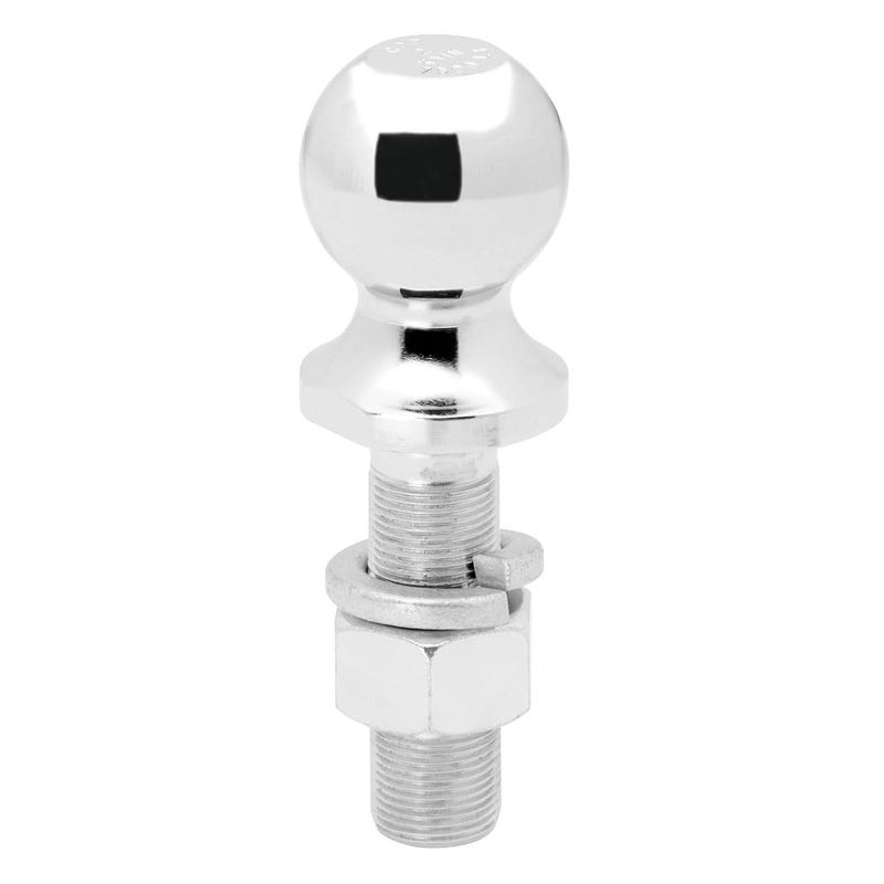 Reese 63849 Class III Chrome Hitch Ball - 2" Ball x 1" Shank Diameter x 3.25" Length