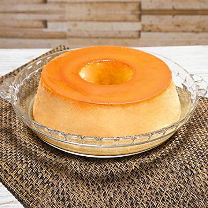 ريحني طبق فطيرة زجاجي متوسط التدويد 13 لتر متينة مقاومة للحرارة، أواني خبز شفافة في الفرن، صينية فطيرة دائرية مخددة آمنة للخبز، الكيش، الحلويات، الفارط، الحلويات، فريزر الميكروويف، غسالة صحون آمنة - Image 4