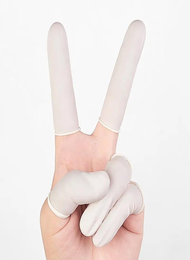Surgix أغطية أصابع مطاطية مضادة للكهرباء الساكنة من سيرجيكس، قفازات واقية قابلة لإعادة الاستخدام لأطراف الأصابع المطاطية (عبوة من 50 قطعة، أبيض) - Image 4
