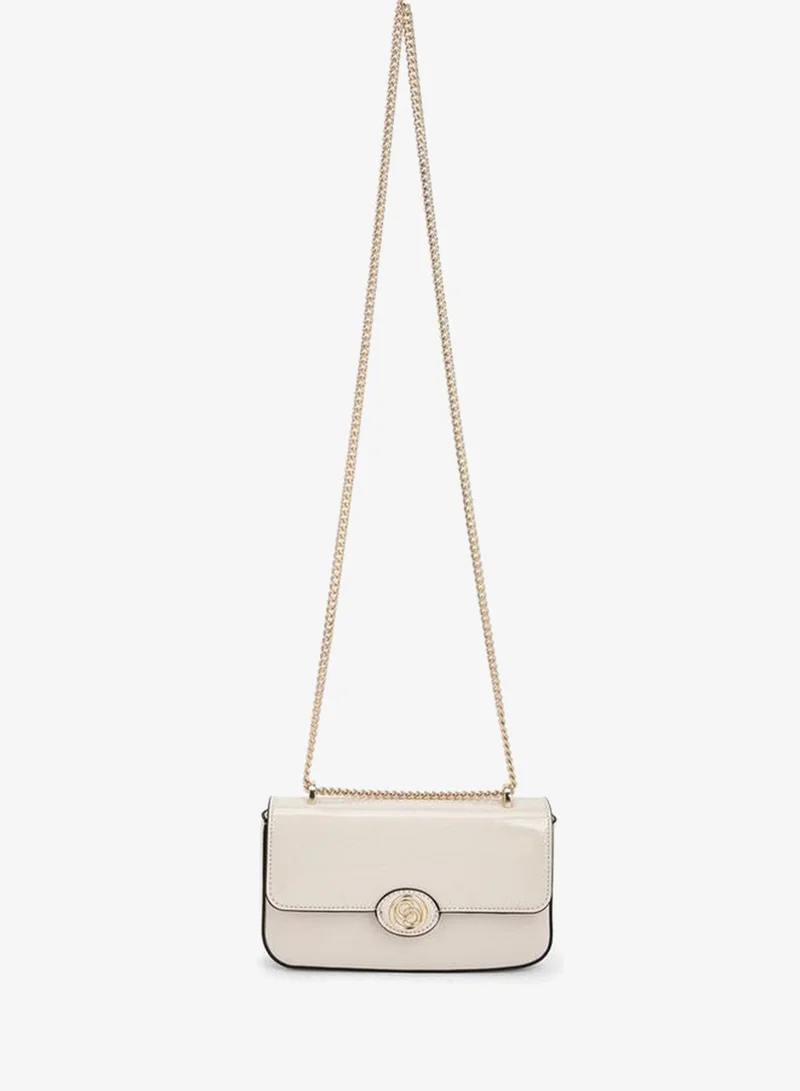 Celeste Solid Crossbody Bag with Chain Strap