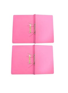 Generic Spring File Folder for A4 Documents Filing - 10 Pcs Pack PINK Colour  - Image 2