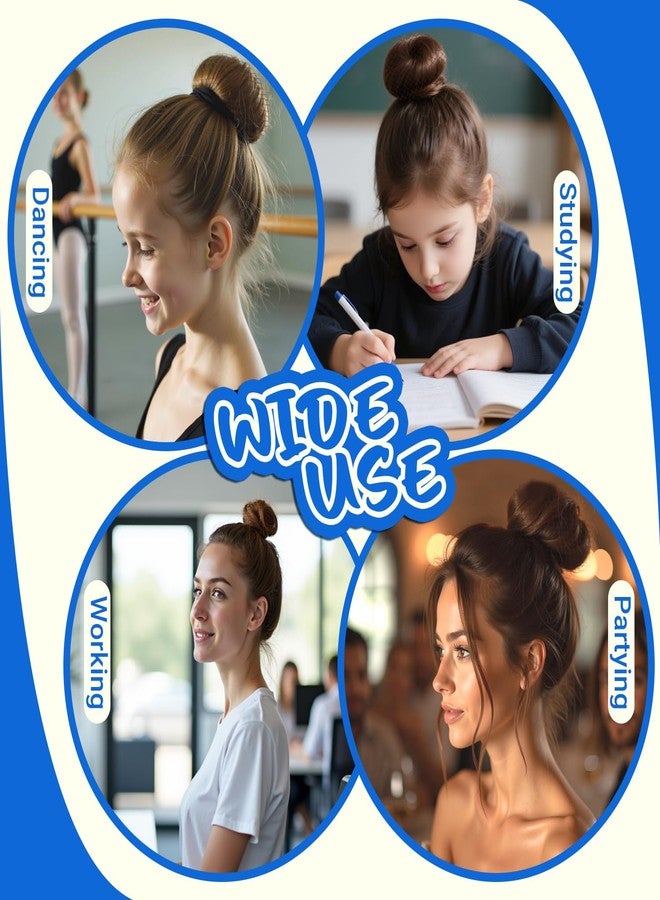 TsMADDTs Bobby Pins and Hair Nets Set, Hair Accessories for Women with, Invisible Nets for Ballet Bun(11.81&19.86IN), U Pins for Dance(1.37&2.36IN), Elastic Bands, Clear Rubber Bands - Image 5