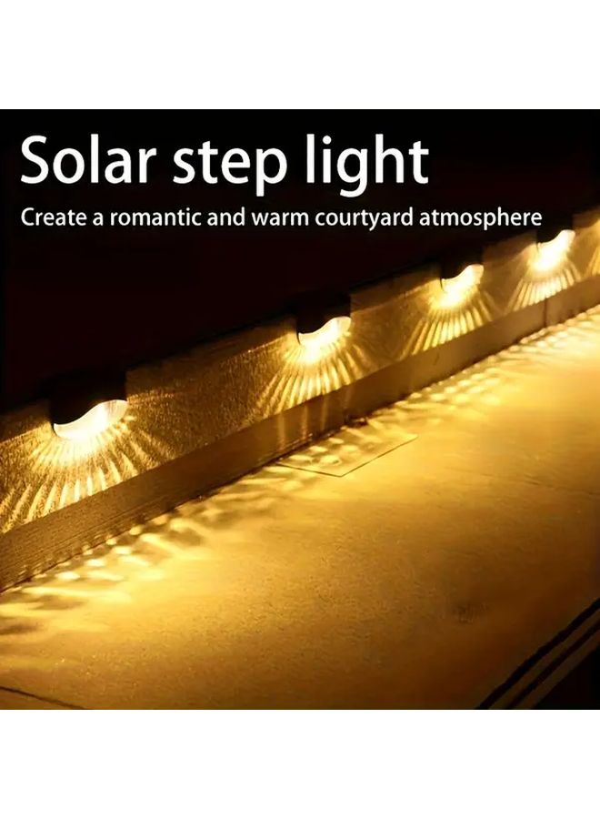 4 Pack Solar Outdoor Wall Lights Warm White Motion Spotlights For Garden Driveway - Image 3