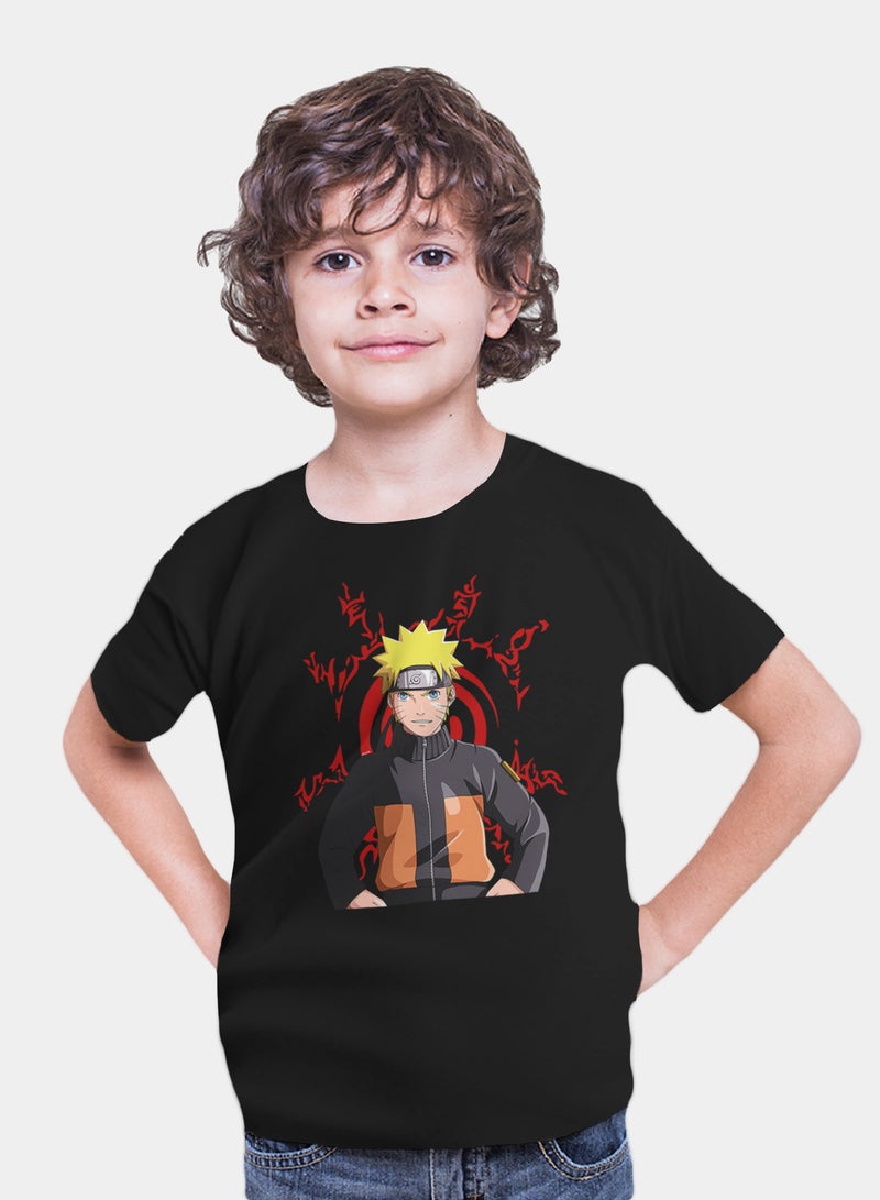 عالم الموضة تيشرت قطن بطباعة عالية الجودة بتصميم انمي ناروتو - Image 1