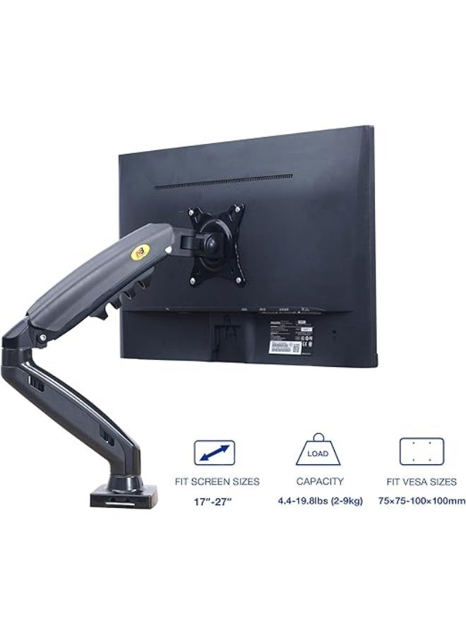 North Bayou NB F80 Monitor Mount with Shock-Absorbing Arm, Suitable for 17-30 inch Screens, Supports 2 to 9 kg - New Version - Image 1