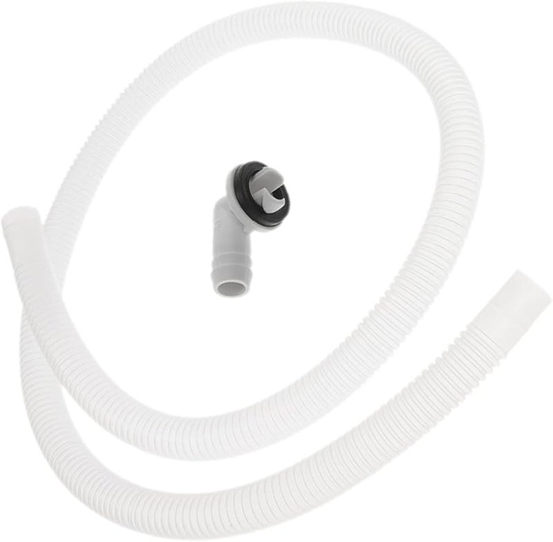 2 مجموعات من مجموعة تصريف مكيف الهواء، تركيب الكوع لوحدات النافذة والمنفصلة مع ختم خرطوم الفينيل - Image 5