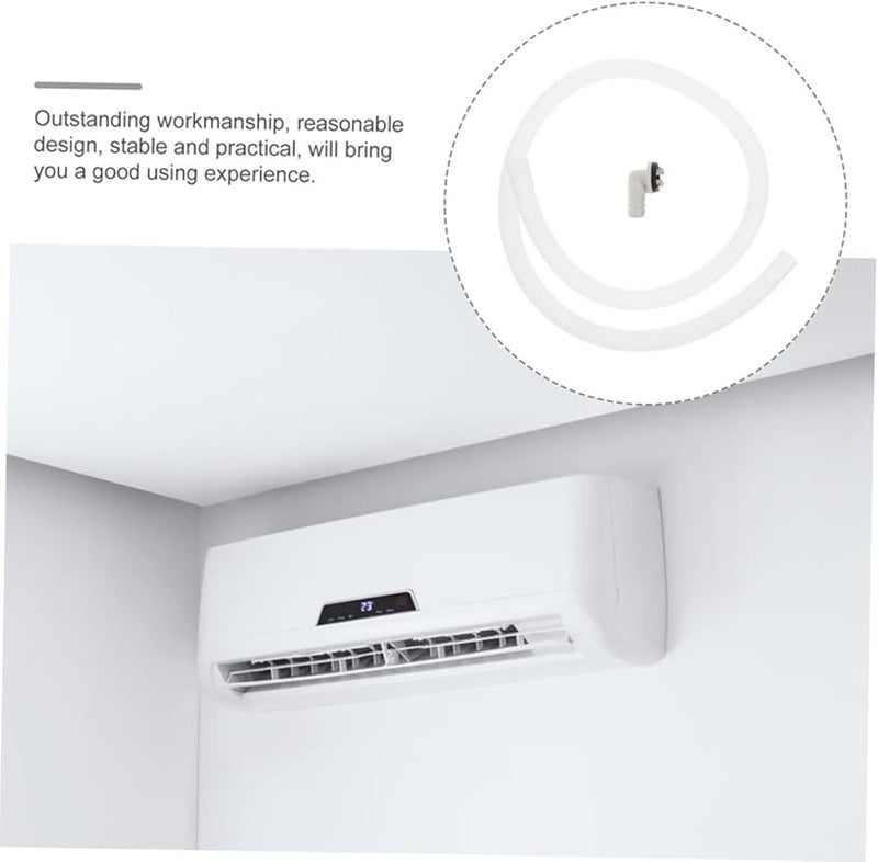 2 مجموعات من مجموعة تصريف مكيف الهواء، تركيب الكوع لوحدات النافذة والمنفصلة مع ختم خرطوم الفينيل - Image 4