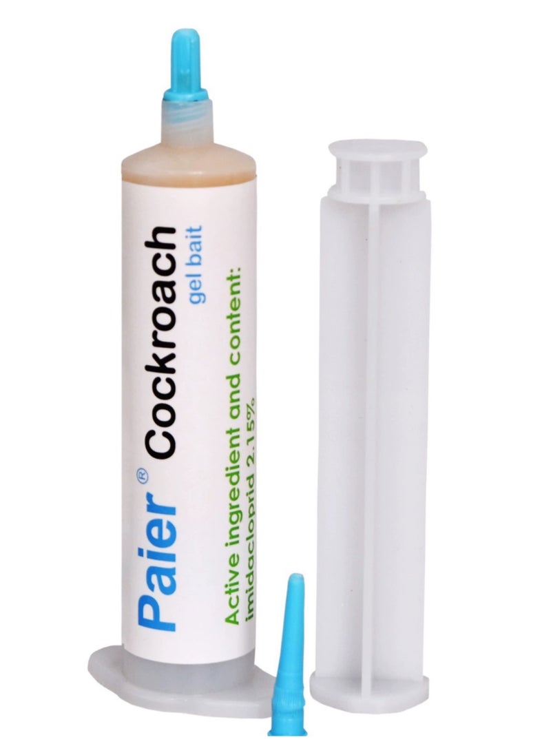 Paier Cockroach Killer Gel Bait Includes (1 Tube +1 Plunger +1 Tip) Multicolour 30grams 