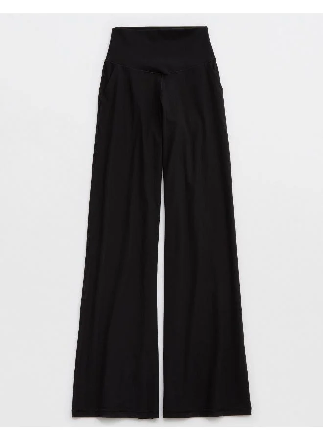 آري من امريكان ايجل OFFLINE By Aerie Real Me XTRA High Waisted Ribbed Trouser
