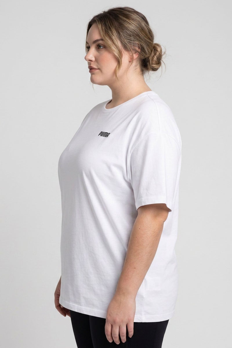 PUMA Women Relaxed Fit Short Sleeve Outdoor T-Shirt, White - Image 4