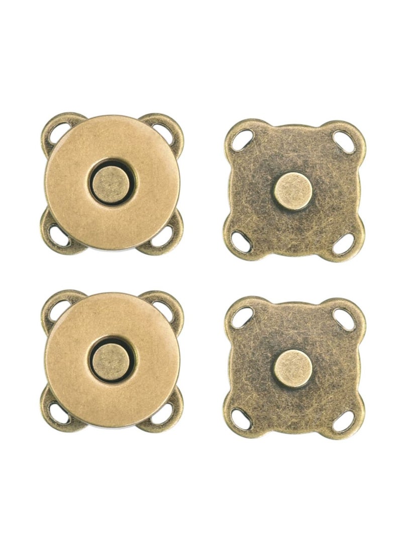 Y&D 20 Sets Magnetic Button Clasps Snaps Fastener for Purses Handbag Clothes Scrapbooking Closure Sewing Craft DIY Bags  - Image 1