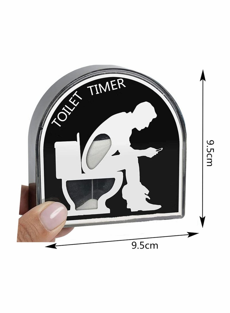 SYOSI 5 Minutes Toilet Hourglass Sand Timer, Sand Clock with Funny Prints for Bathroom and Toilet, Sandglass with Establish a View of Time, Funny Gifts - Image 2