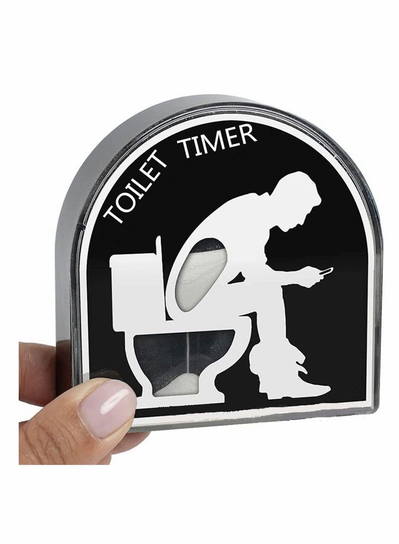 SYOSI 5 Minutes Toilet Hourglass Sand Timer, Sand Clock with Funny Prints for Bathroom and Toilet, Sandglass with Establish a View of Time, Funny Gifts - Image 1