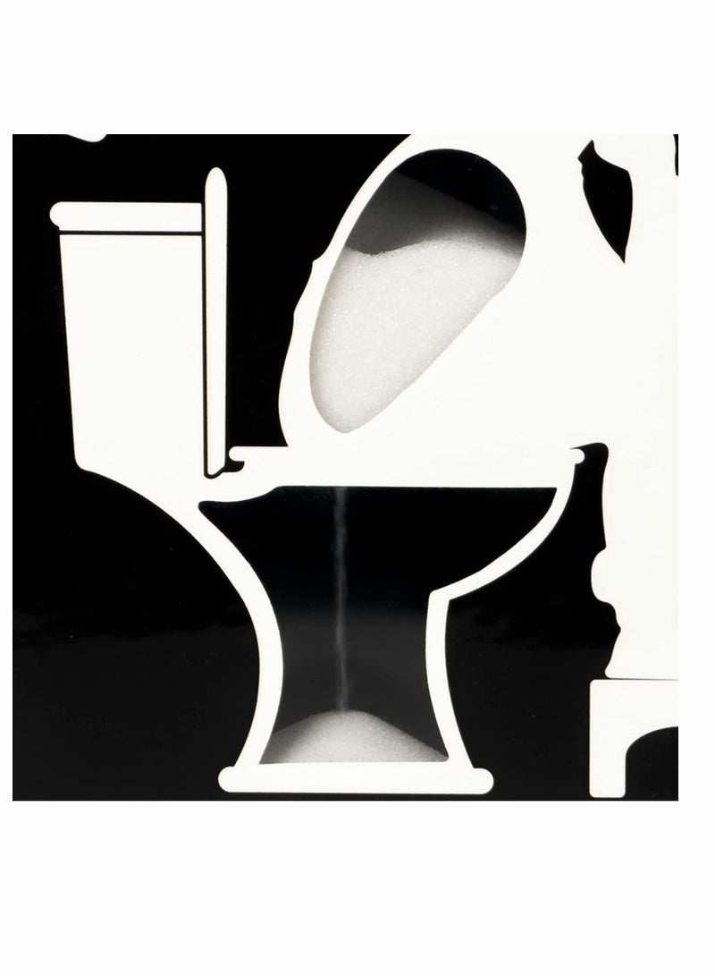 SYOSI 5 Minutes Toilet Hourglass Sand Timer, Sand Clock with Funny Prints for Bathroom and Toilet, Sandglass with Establish a View of Time, Funny Gifts - Image 3