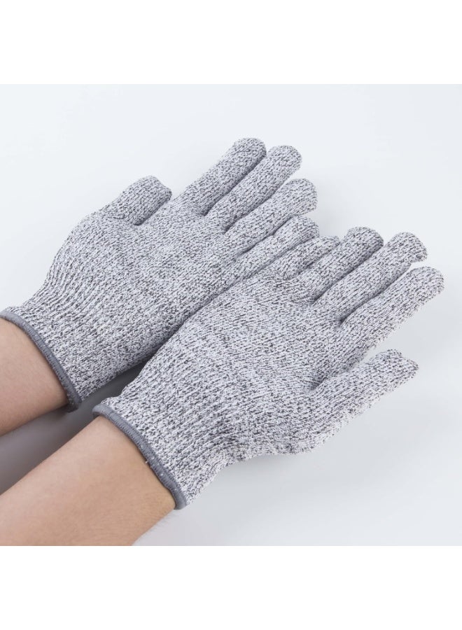 Five pairs of cut-resistant gloves with five levels of protection, food-grade, and comfortable, breathable material for kitchen, cooking, and woodworking. - Image 4