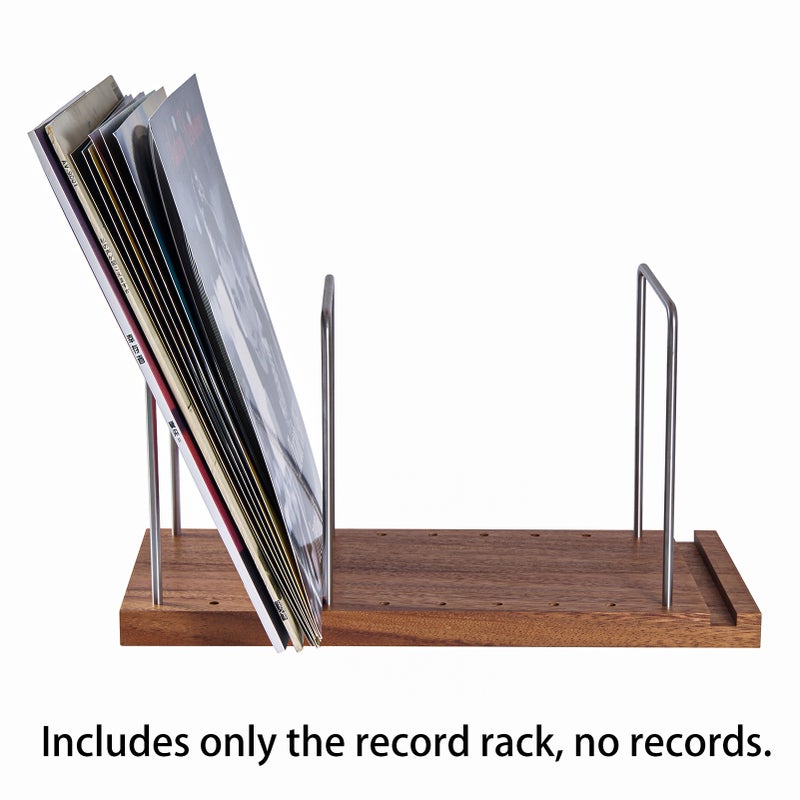 Vinyl Record Storage Holder Adjustable Solid Wood Record Stand for Albums 50-75 LP Vinyl Rack Organizer Record Display - Image 5