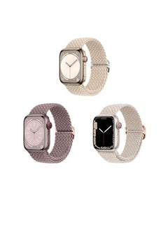 Ump 3Pack for Apple Watch Band 41mm 40mm 38mm Nylon Woven Strap for iWatch Series Ultra/8/7/SE/6/5/4/3/2/1  - Image 1