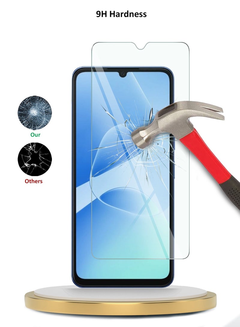 دبليو تيك واقي شاشة زجاجي مقوى 9H 2.5D بحواف منحنية لهاتف Infinix Hot 60i 5G 2025 من سلسلة WTech Premium (MSG9CN) - شفاف - Image 3