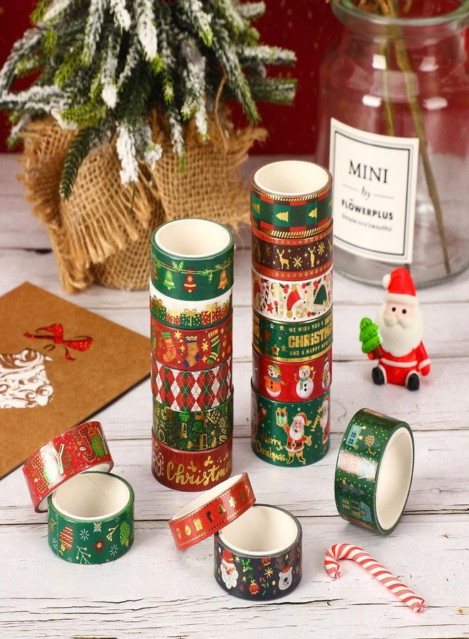 SANNIX 17 Rolls Christmas Washi Tape Holiday Decorative Washi Tapes 4 Sizes - Image 3
