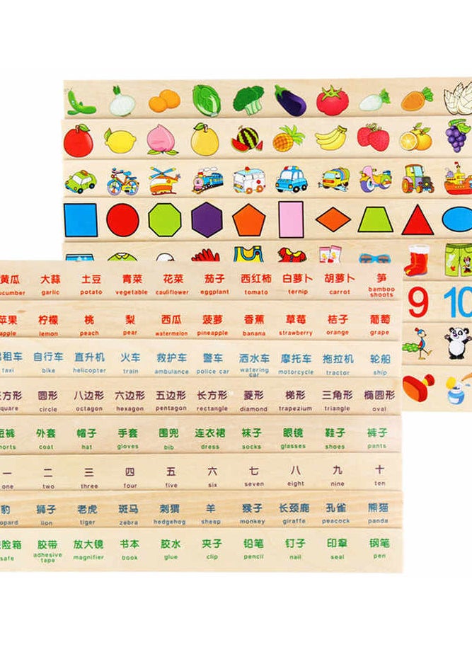 Generic - "The educational mailbox set for children includes 8 rulers and 80 different shapes, helping to develop focus, observation skills, and knowledge of shapes, numbers, and animals in a fun and interactive way." - Image 1