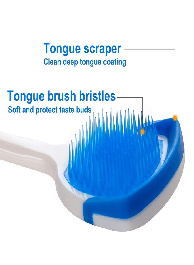 MR LION Tongue Brush, Tongue Scraper, Tongue Cleaner, Tongue Scraper Brush, Tongue Cleaner Brush, Tongue Brushes Helps Fight Bad Breath, 3 Tongue Scrapers, 3 Pack (Black & Blue & Green) - Image 2