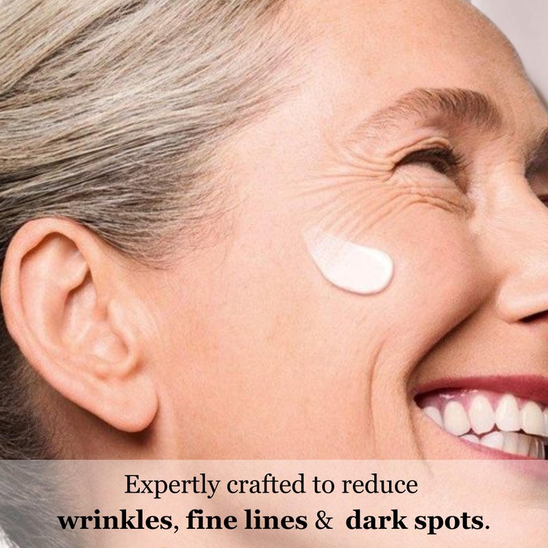 Mivida كريم ميفيدا المتقدم بالريتينول للوجه والرقبة | مرطب مضاد للشيخوخة 6 في 1 مع الكولاجين، الهيالورونيك، فيتامين C و E | يشد، يقلل التجاعيد، الخطوط الدقيقة والبقع الداكنة | كريم وجه يومي 1.7 أونصة سائلة - Image 4