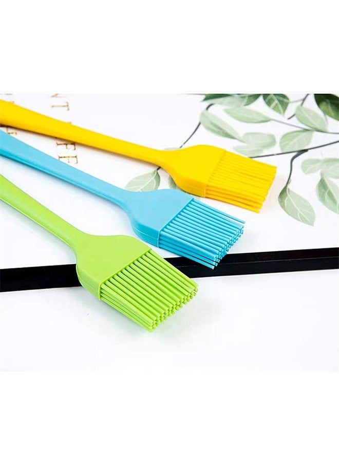 P-Plus International Silicone Basting Brush Set,Stainless Steel Basting Brush with Silicone Bristles for BBQ/Grilling/Pastry Kitchen Oil Brush for Dosa Tawa Pastry (Pack 1(8 inch) Silicone Green) - Image 4
