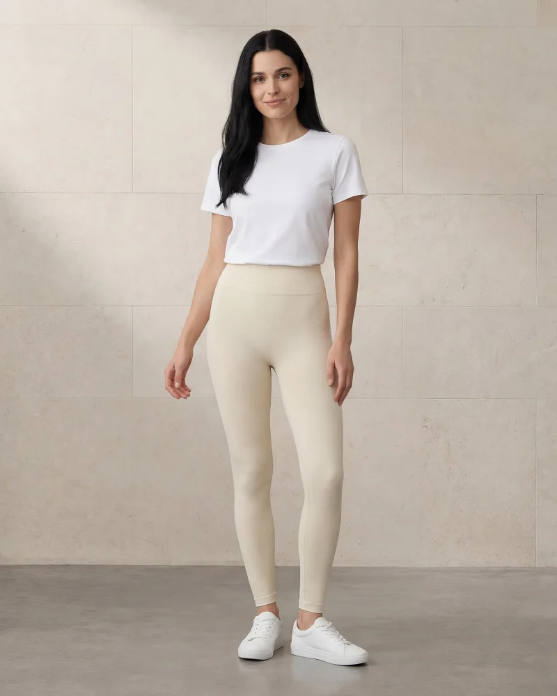 Redtag Women Beige Active Leggings