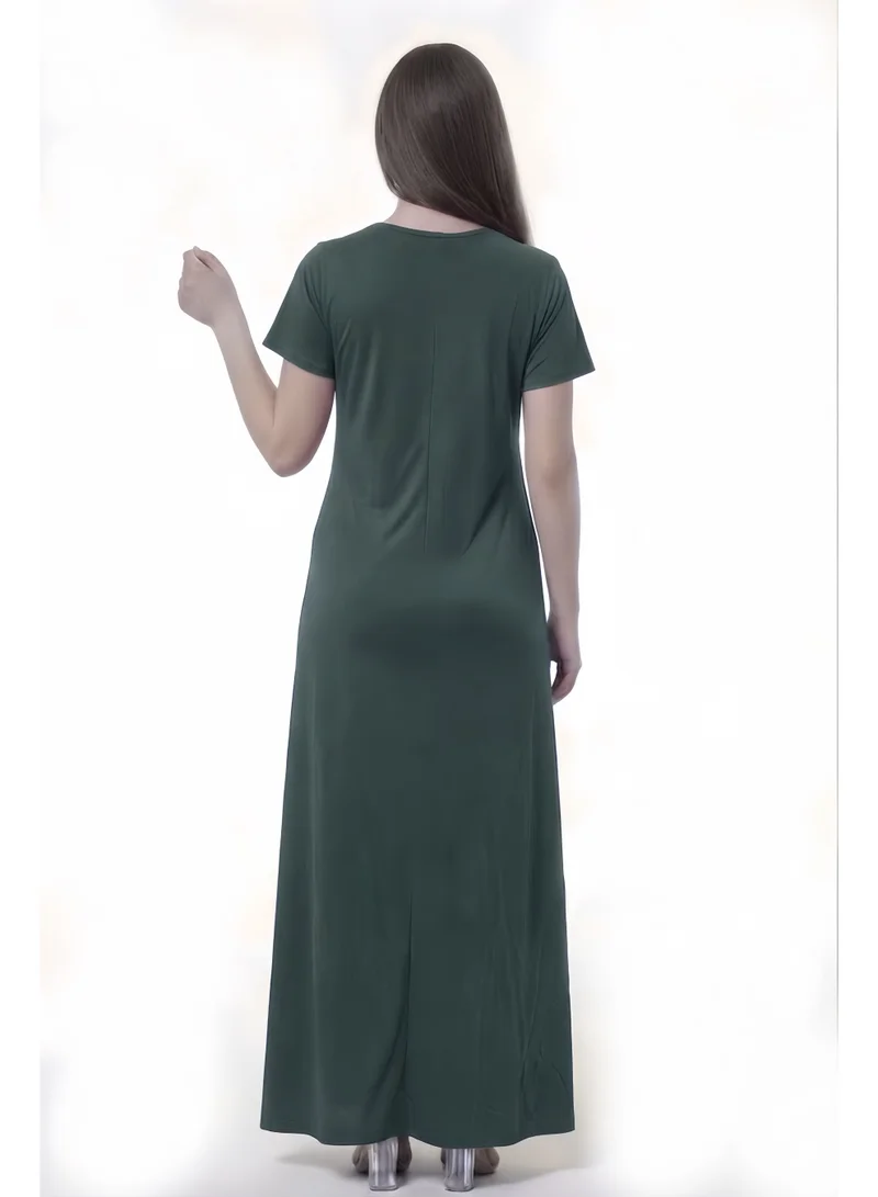 Al Bent Al Sharqieh Dark green Women Printed cotton dress - Home Wear for Women | Best Price UAE