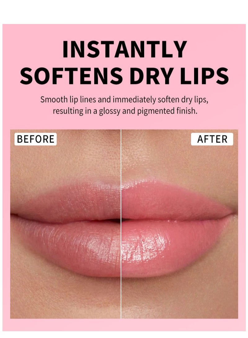 جولي جوجو أحمر شفاه لامع مكون من 8 ألوان، يرطب الشفاه ويضفي عليها سحرًا ولونًا، ينعم الشفاه الجافة، مما يؤدي إلى لمسة نهائية لامعة ومصبغة، 8 قطع - Image 4